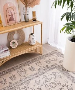 Miss Amara Sienna Beige And Black Scandi Pattern Rug All Rugs