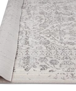 Miss Amara All Rugs Simran Cream Brown And Silver Traditional Floral Rug