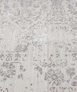 Miss Amara All Rugs Simran Cream Brown And Silver Traditional Floral Rug