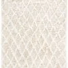 Miss Amara Simrika Cream And Ivory Berber Wool Shag Rug All Rugs