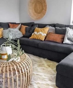 Miss Amara Simrika Cream And Ivory Berber Wool Shag Rug All Rugs