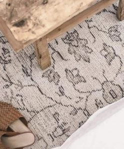 Miss Amara All Rugs Sonia Beige And Grey Floral Pattern Rug