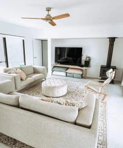 Miss Amara All Rugs Sonia Beige And Grey Floral Pattern Rug