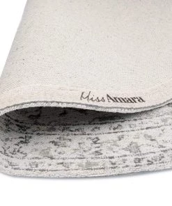 Miss Amara Sonia Beige And Grey Floral Pattern Round Rug All Rugs