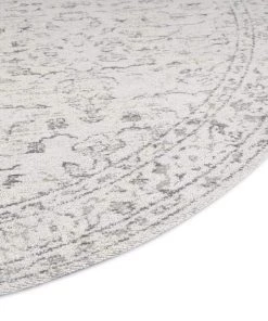 Miss Amara Sonia Beige And Grey Floral Pattern Round Rug All Rugs