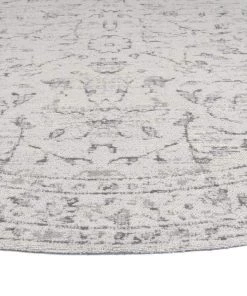 Miss Amara Sonia Beige And Grey Floral Pattern Round Rug All Rugs