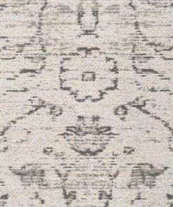 Miss Amara Sonia Beige And Grey Floral Pattern Round Rug All Rugs