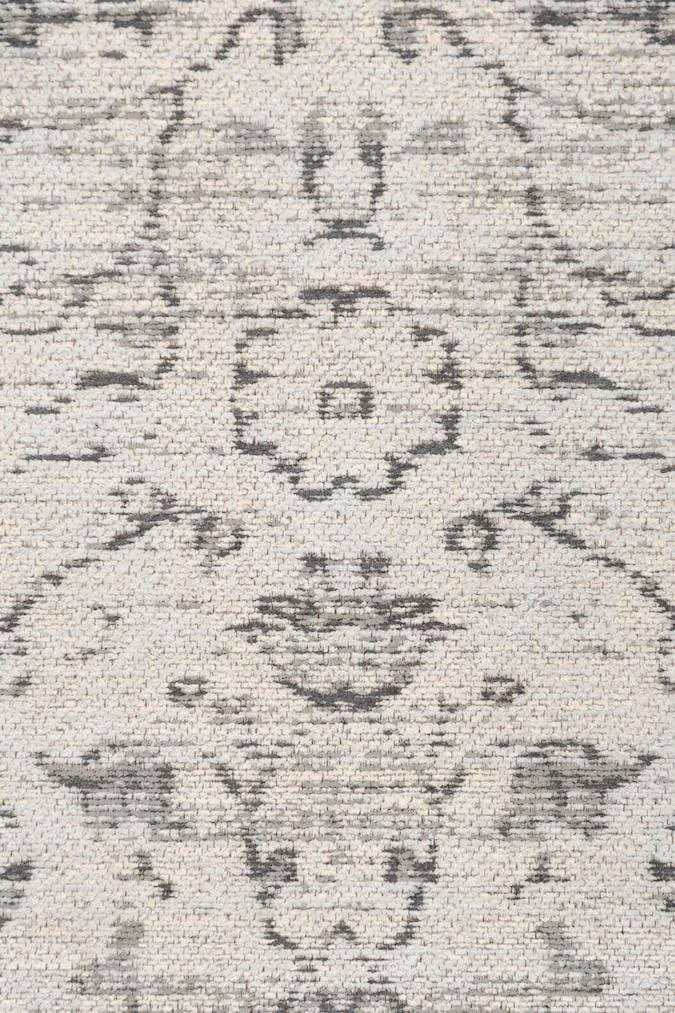 Miss Amara Sonia Beige And Grey Floral Pattern Round Rug All Rugs