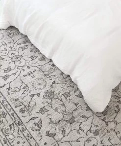 Miss Amara All Rugs Sonia Beige And Grey Floral Pattern Rug