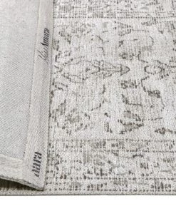 Miss Amara Sonia Beige And Grey Floral Pattern Runner Rug