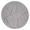 Miss Amara Soraya Grey Abstract Textured Round Rug All Rugs