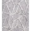 Miss Amara Soraya Grey Abstract Textured Runner Rug