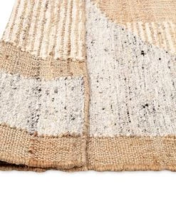 Miss Amara Soto Brown Cream And Grey Modern Jute Rug