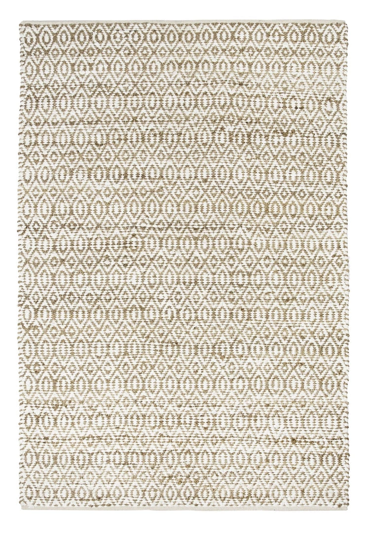 Miss Amara All Rugs Stella Cream And Brown Diamond Jute Rug
