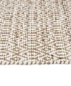 Miss Amara All Rugs Stella Cream And Brown Diamond Jute Rug