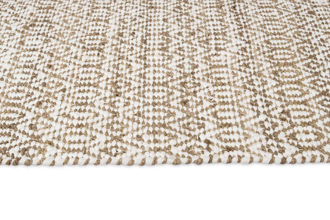 Miss Amara All Rugs Stella Cream And Brown Diamond Jute Rug