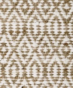 Miss Amara All Rugs Stella Cream And Brown Diamond Jute Rug