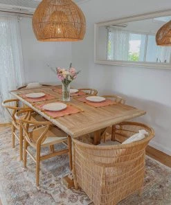 Miss Amara Summer Orange And Blue Multi-Colour Distressed Rug