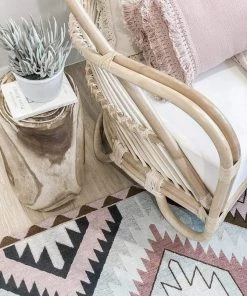 Miss Amara All Rugs Suzie Pink And Green Pastel Tribal Print Rug