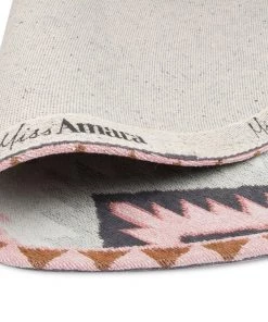 Miss Amara Suzie Pink And Green Pastel Tribal Print Round Rug All Rugs