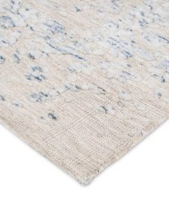 Miss Amara Sylvie Blue And Ivory Floral Transitional Rug