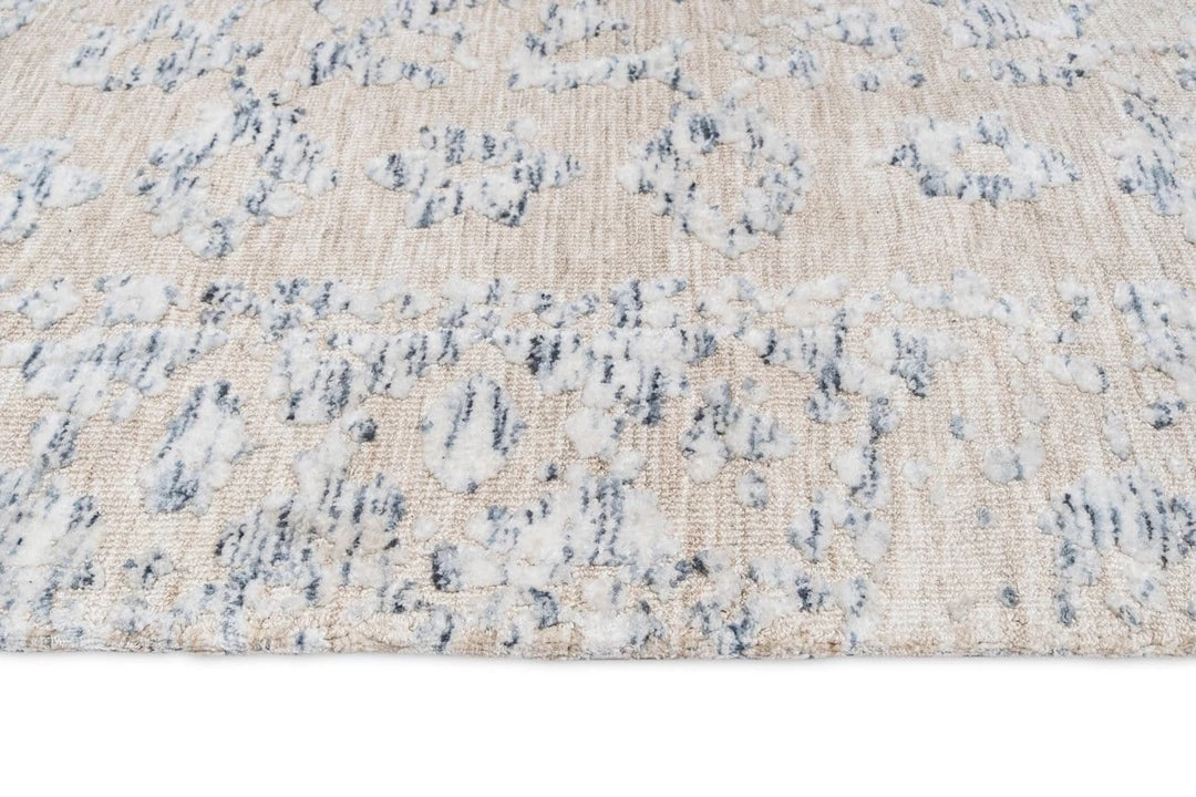 Miss Amara Sylvie Blue And Ivory Floral Transitional Rug