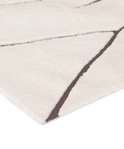 Miss Amara Tahlee Cream And Charcoal Grey Tribal Shag Rug All Rugs