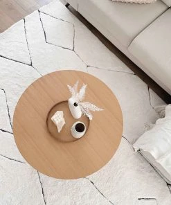 Miss Amara Tahlee Cream And Charcoal Grey Tribal Shag Rug All Rugs