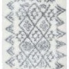 Miss Amara Tahnee Ivory And Grey Tribal Shag Indoor Mat All Rugs