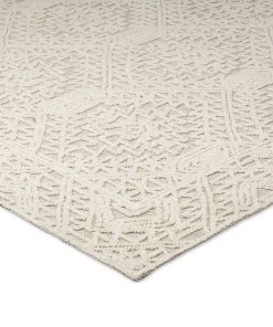 Miss Amara All Rugs Takalo Beige And Ivory Textured Tribal Rug