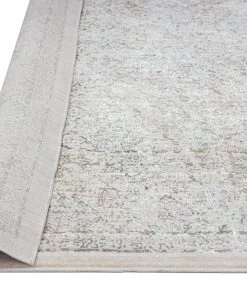 Miss Amara Tallulah Cream Grey And Blue Traditional Floral Runner Rug All Rugs