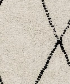 Miss Amara Tamala Cream Tribal Pattern Cotton Rug