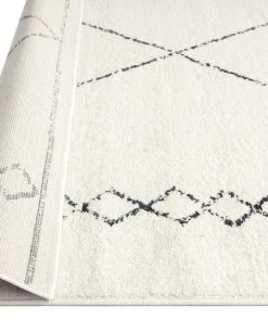 Miss Amara All Rugs Tamira Grey And Ivory Diamond Tribal Rug