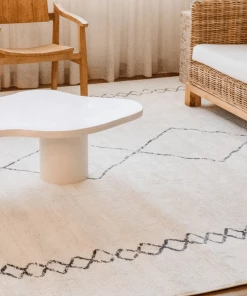 Miss Amara All Rugs Tamira Grey And Ivory Diamond Tribal Rug