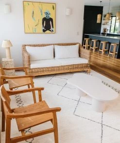 Miss Amara All Rugs Tamira Grey And Ivory Diamond Tribal Rug