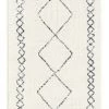 Miss Amara All Rugs Tamira Grey And Ivory Diamond Tribal Runner Rug