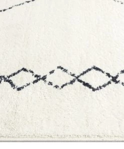 Miss Amara All Rugs Tamira Grey And Ivory Diamond Tribal Rug