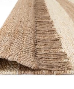 Miss Amara All Rugs Tamsyn Natural And Bleached Striped Jute Rug