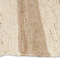 Miss Amara All Rugs Tamsyn Natural And Bleached Striped Jute Runner Rug