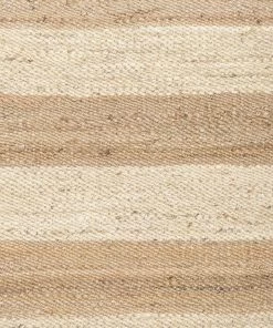 Miss Amara All Rugs Tamsyn Natural And Bleached Striped Jute Runner Rug