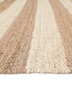 Miss Amara All Rugs Tamsyn Natural And Bleached Striped Jute Rug
