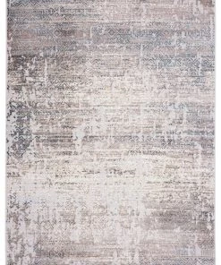 Miss Amara All Rugs Tatara Grey Brown And Blue Distressed Tribal Rug