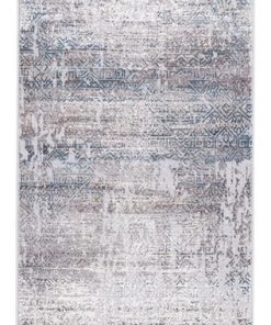 Miss Amara Tatara Grey Brown And Blue Distressed Tribal Runner Rug All Rugs
