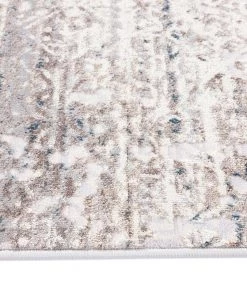 Miss Amara Tatara Grey Brown And Blue Distressed Tribal Runner Rug All Rugs