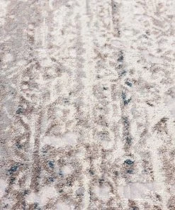 Miss Amara All Rugs Tatara Grey Brown And Blue Distressed Tribal Rug