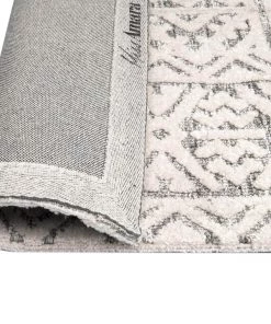 Miss Amara Tatiana Ivory And Grey Textured Tribal Runner Rug All Rugs