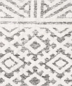 Miss Amara Tatiana Ivory And Grey Textured Tribal Rug