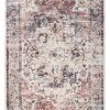 Miss Amara All Rugs Tessa Red And Blue Multicolour Transitional Medallion Rug