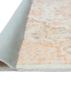 Miss Amara Theodora Orange And Beige Distressed Washable Rug All Rugs