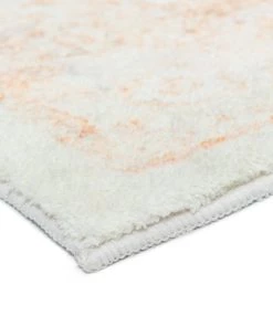 Miss Amara Theodora Orange And Beige Distressed Washable Runner Rug All Rugs